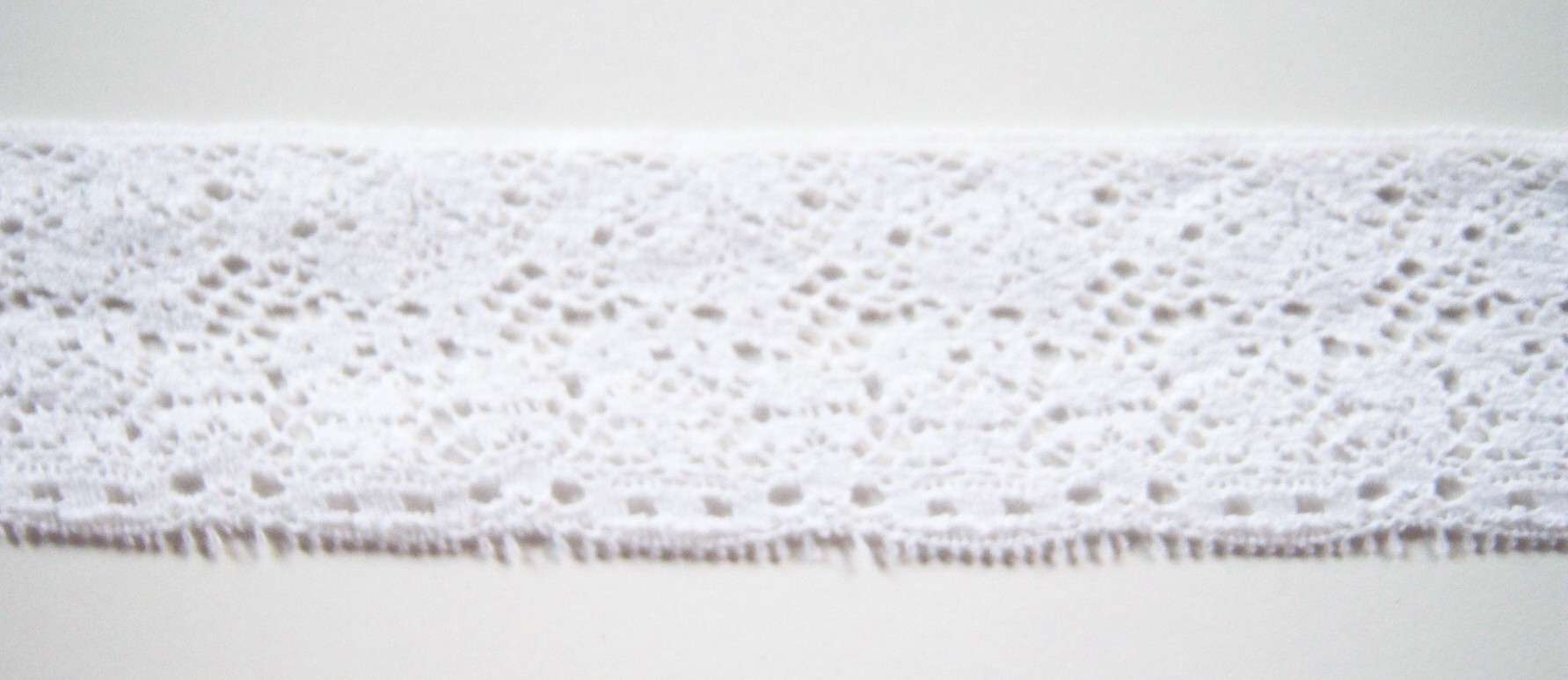 White 1 7/8 Inch Cotton/Nylon Cluny Lace