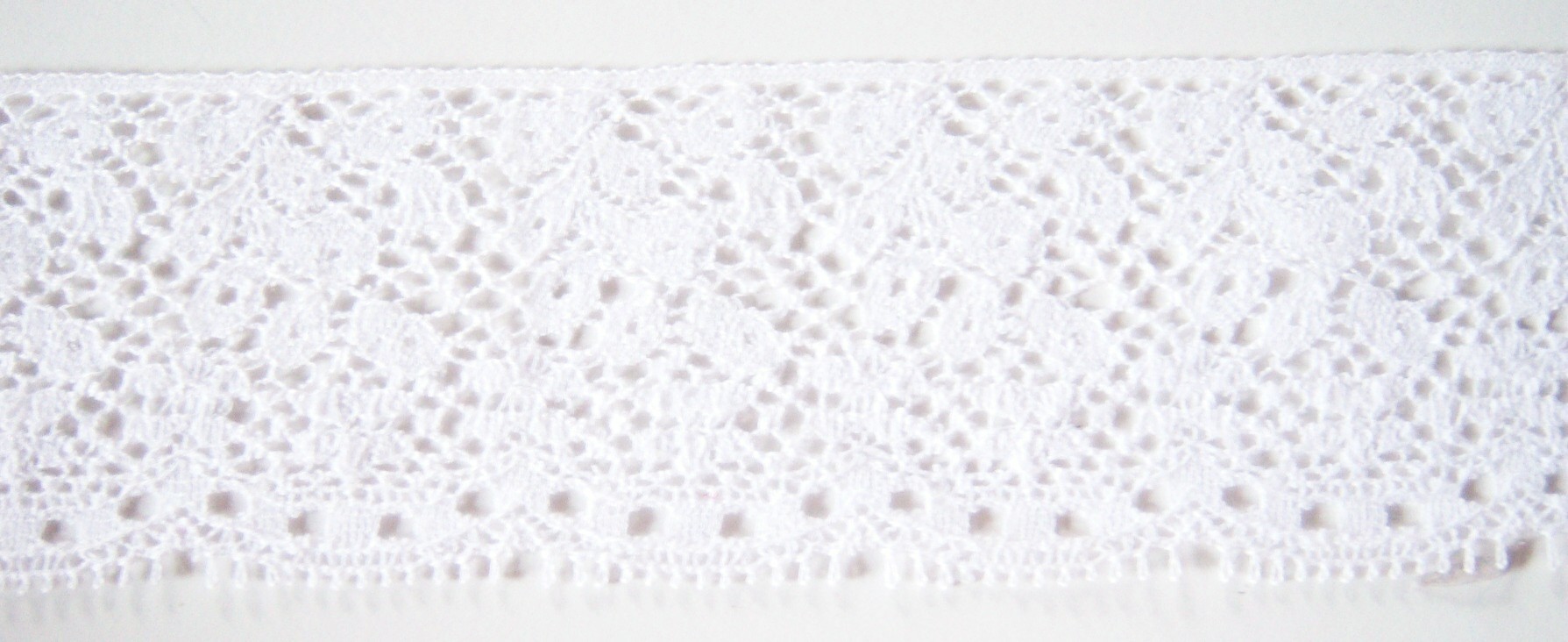 White 2 Inch Cotton/Nylon Lace