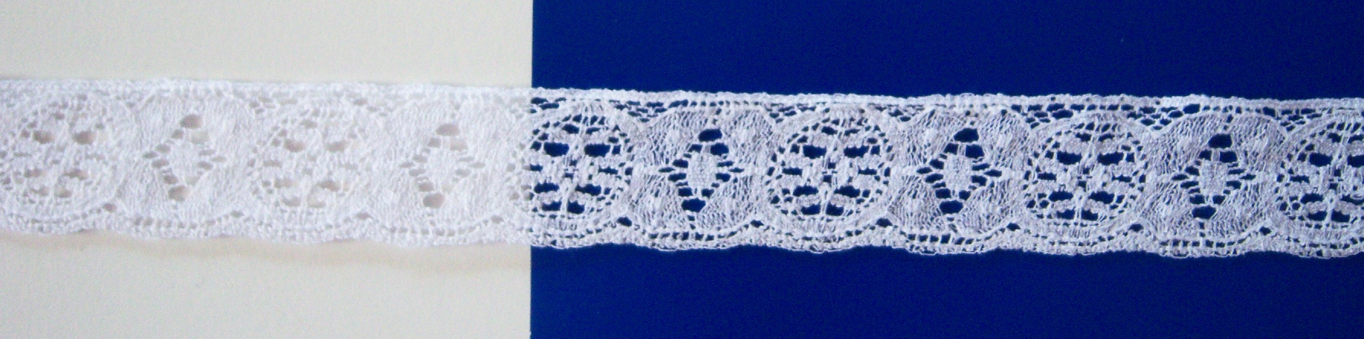 White 1 1/8" Cotton Lace