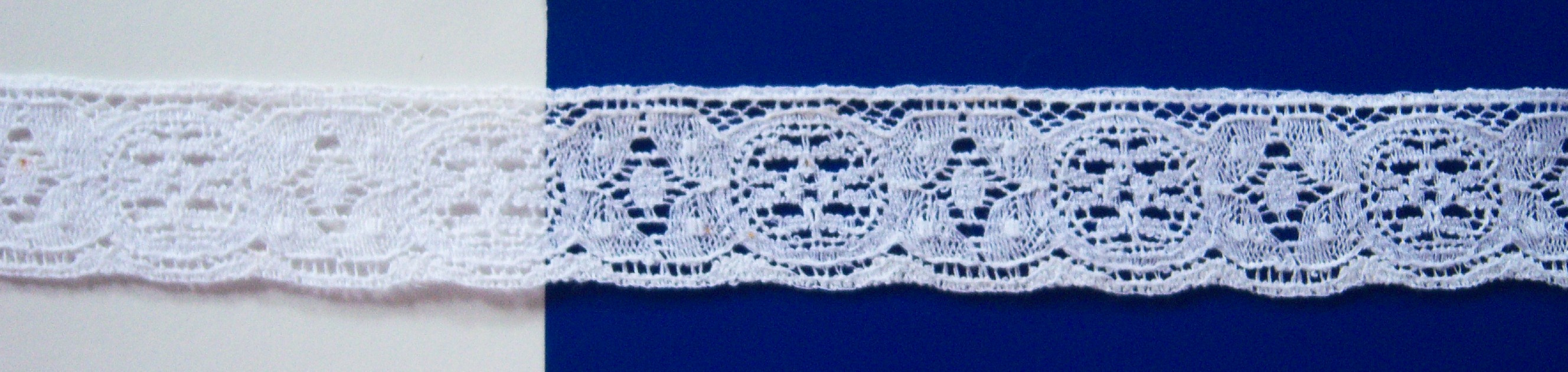 White 1 1/4" Cotton Lace