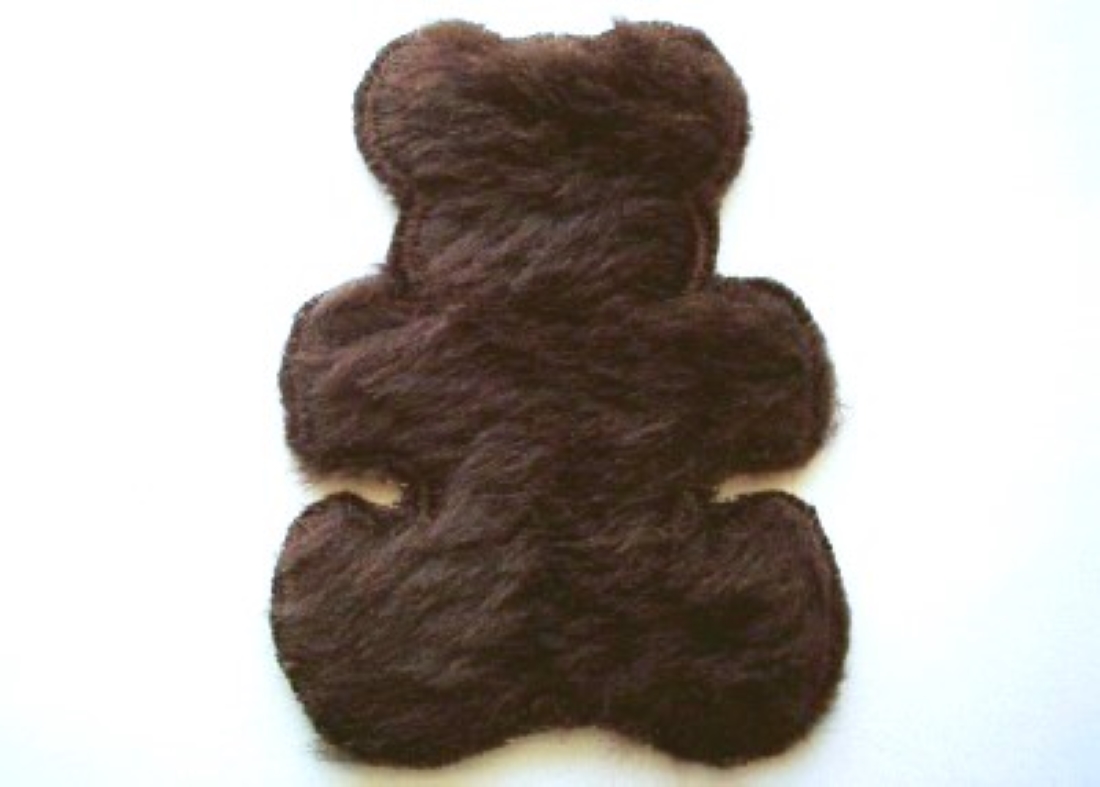 Brown Fur Bear Applique