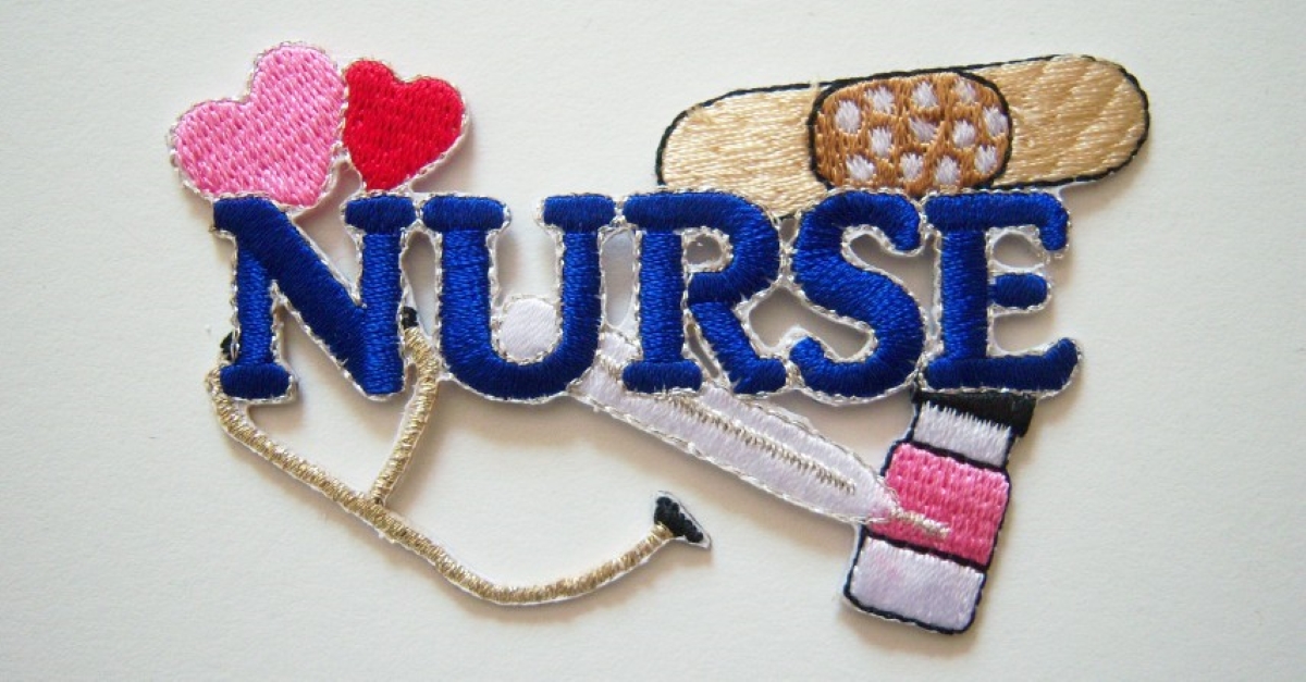 NURSE Word Iron On Applique