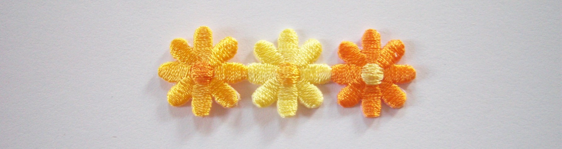 Yellow/Orange Daisies Iron On Applique