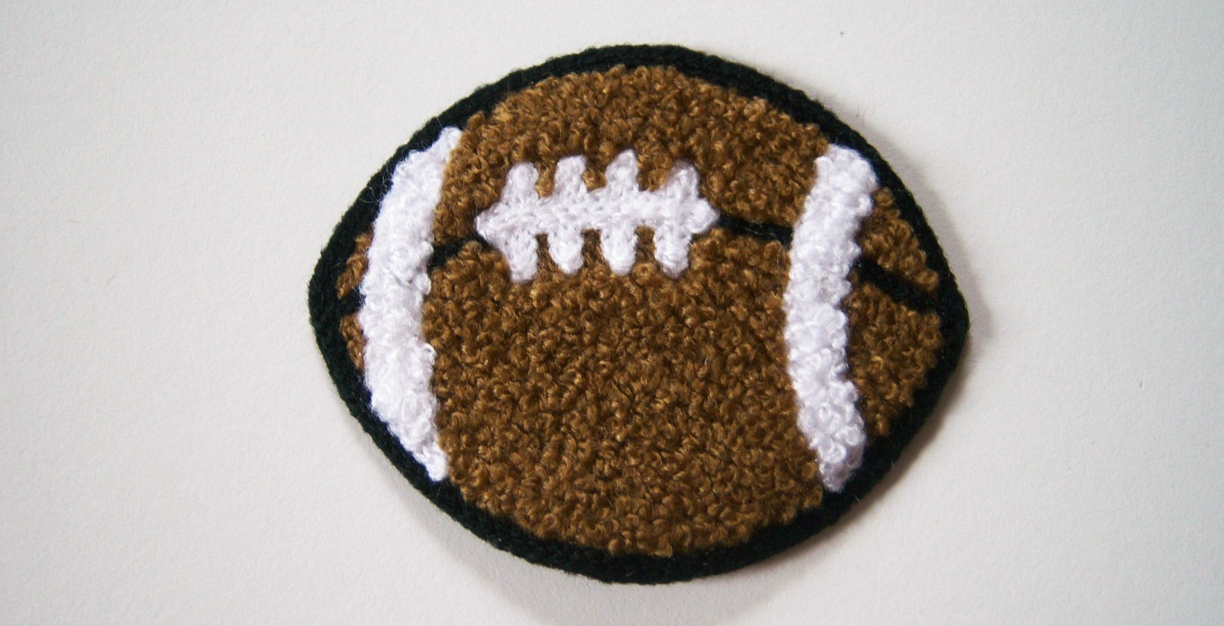 Soft Loop Football 2 3/4" Applique