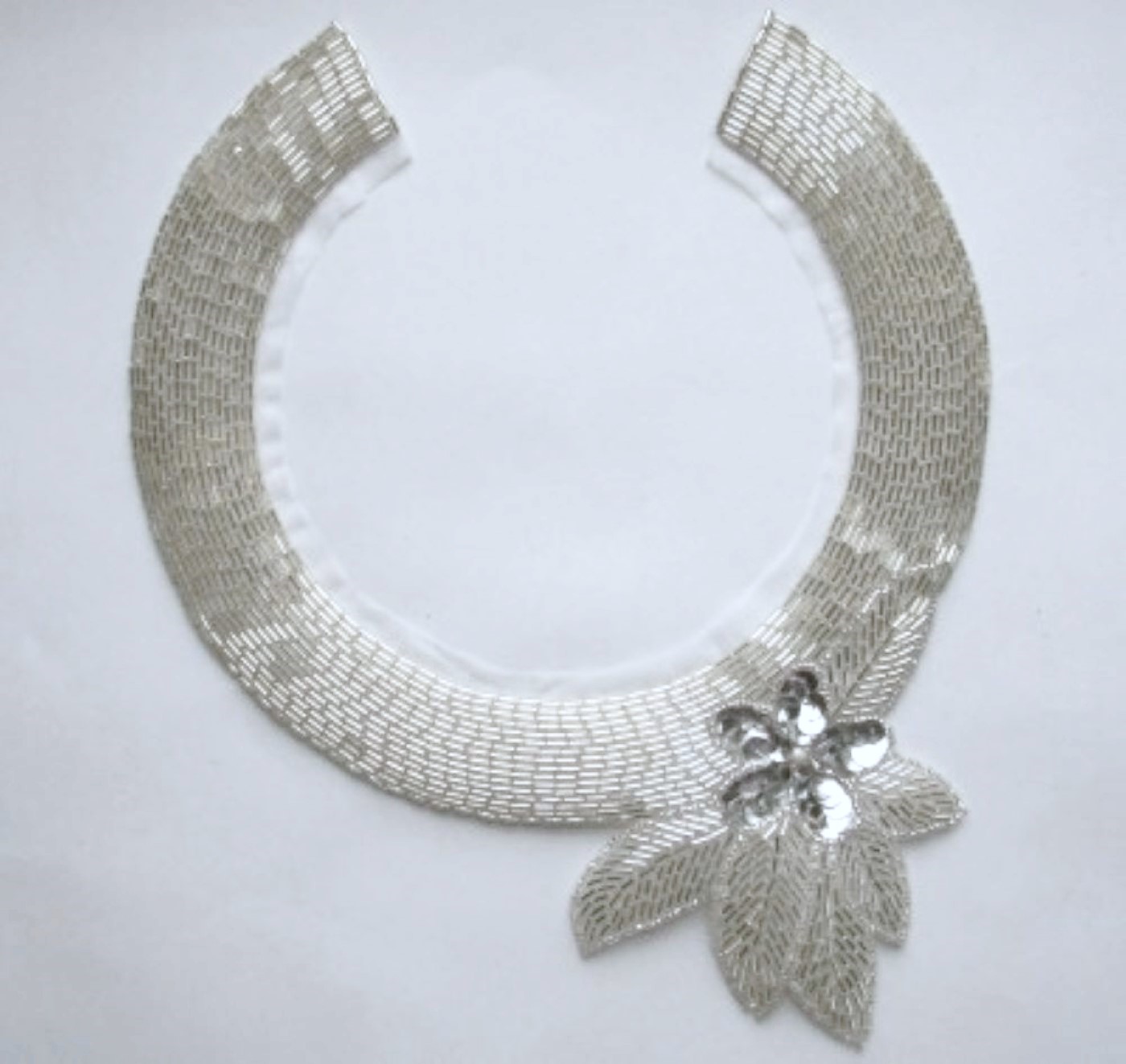 Sequin/Bead Collar Applique