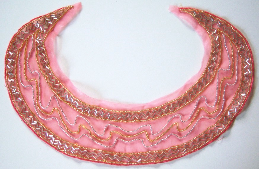 Vintage Beaded Collar Applique