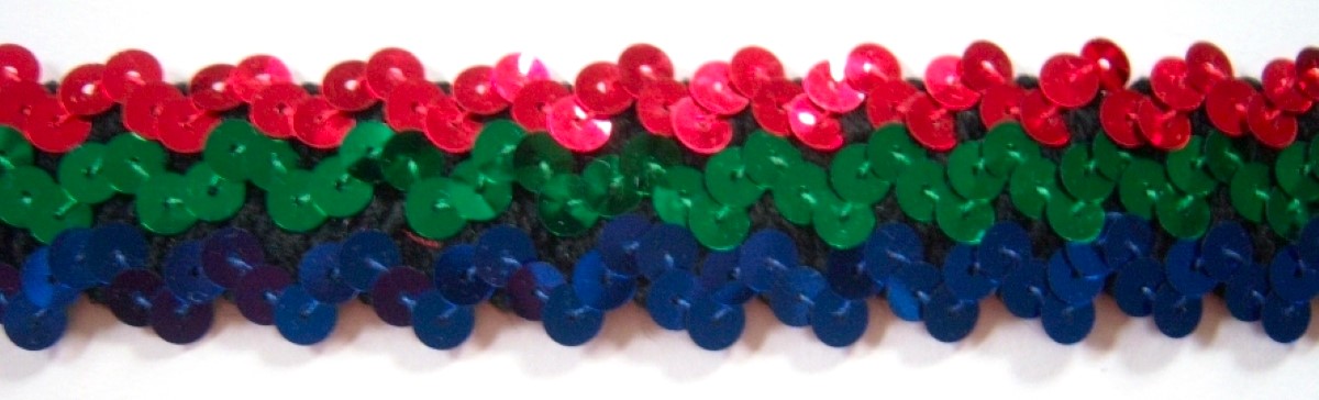 Red/Green/Royal 1 1/8" Stretch