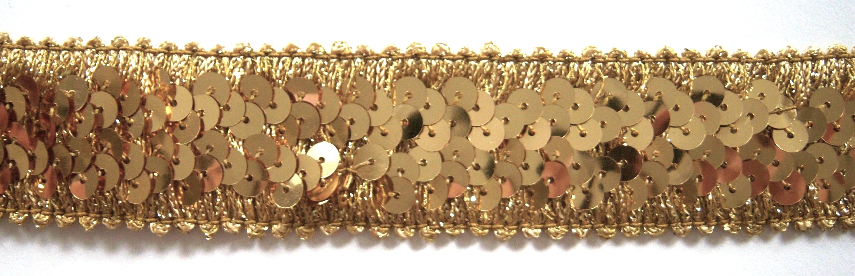 Gold Sparkle 1 1/4" Stretch Sequins