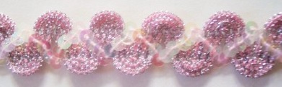 Pink Sparkle 3/4" Sequin Trim