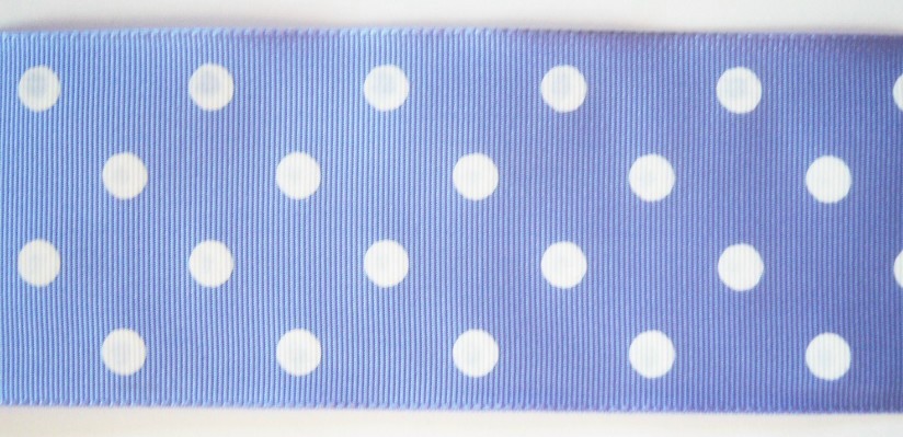 Iris/White Dot 2 3/16" Ribbon