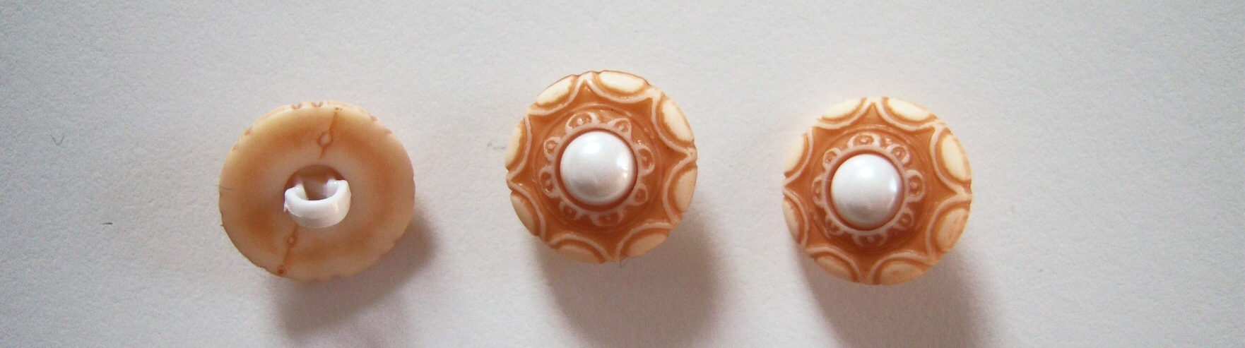 Caramel/Cream 5/8" Button