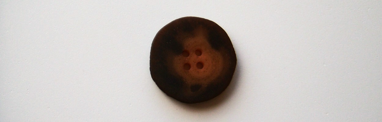 Apricot/Brown Marbled 1 1/8" Button