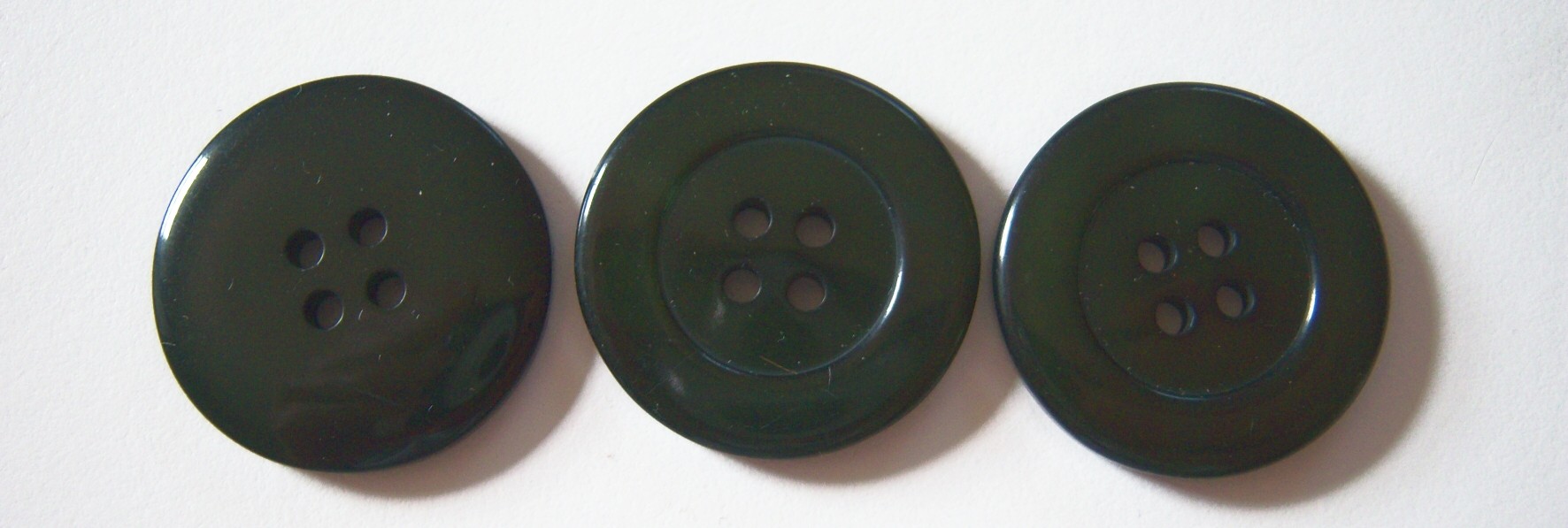 Dark Green 1" Poly 4 Hole Button