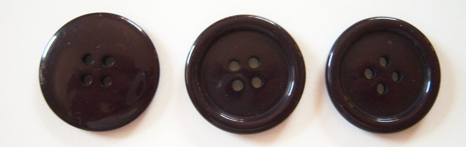 Eggplant 1" 4 Hole Poly Button