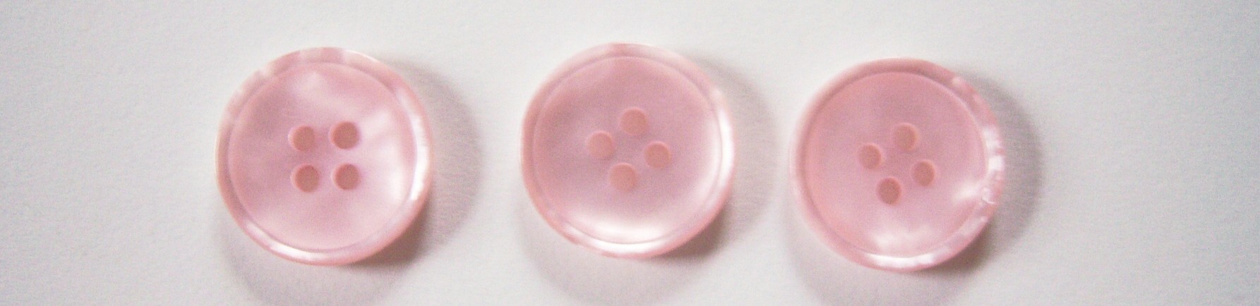 Lt Pink Pearlized 3/4" 4 Hole Button