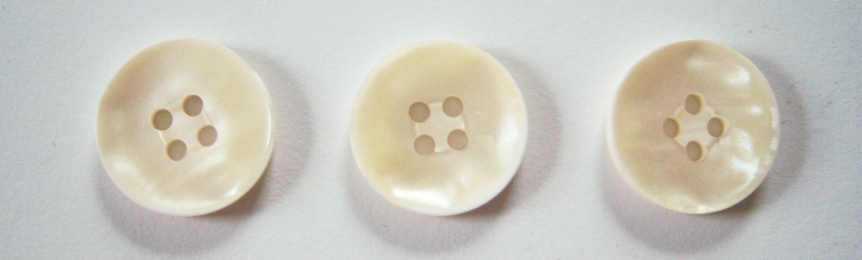 Cream Pearlized 3/4" Button