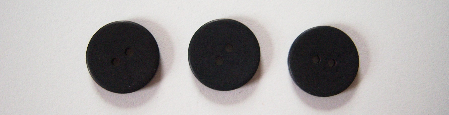 Matte Black 3/4" Three Buttons