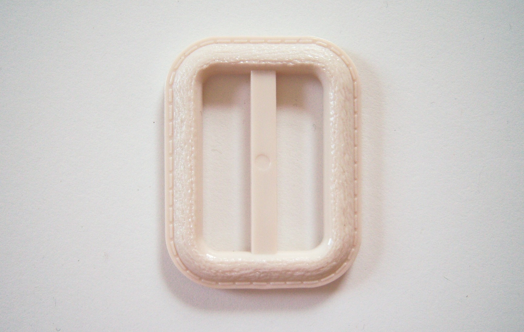 Bone 1 5/8" x 2 1/8" Plastic Buckle