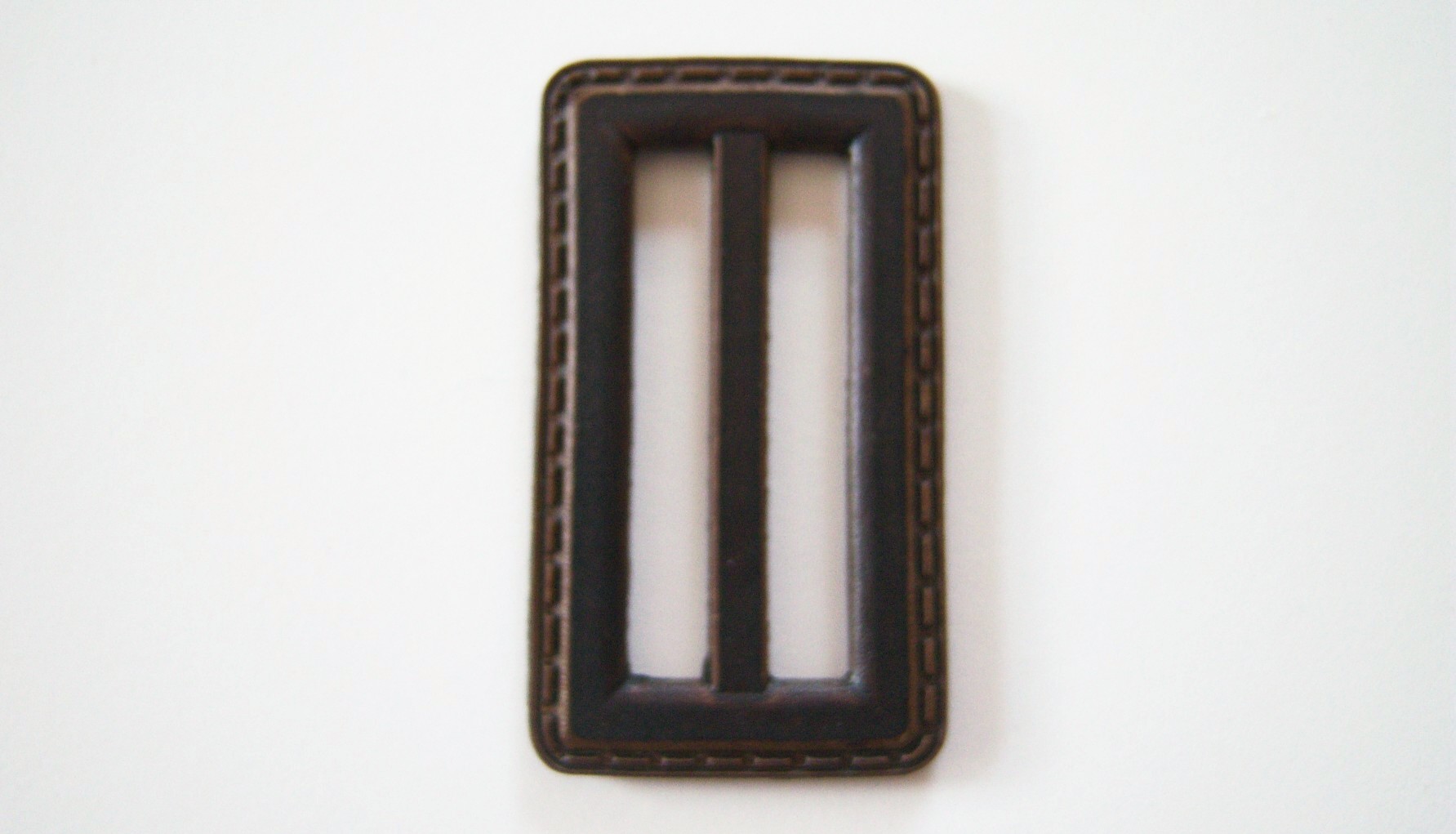 Brown 1 7/16" x 2 1/2" Plastic Buckle