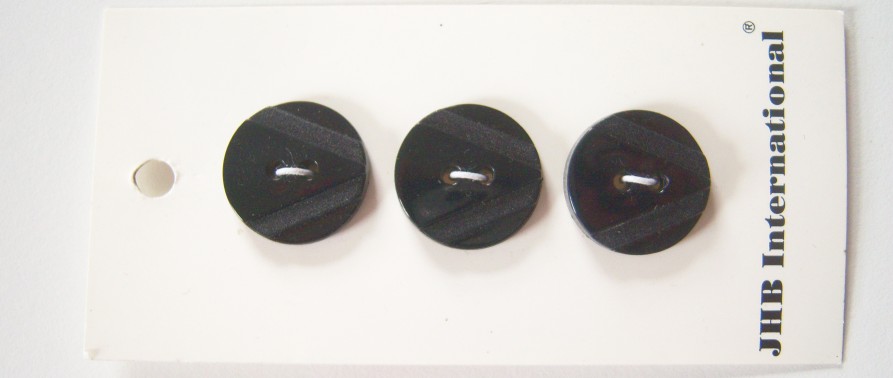 Black 3/4" Three Button Card