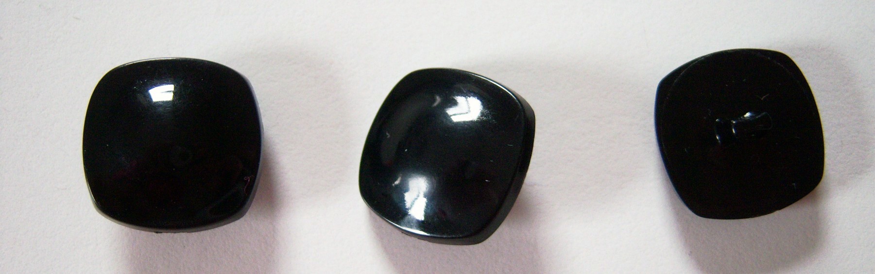 Black Square 3/4" Three Buttons