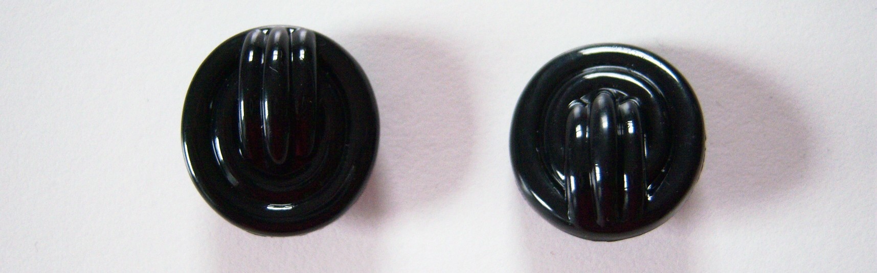 Shiny Black 7/8" Shank Button