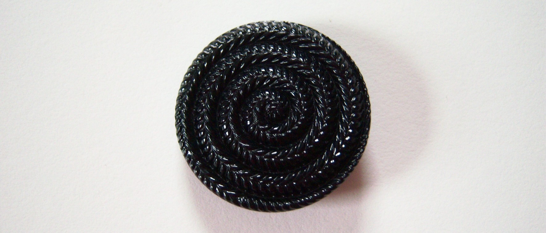 Black Swirl 1 1/8" Shank Button