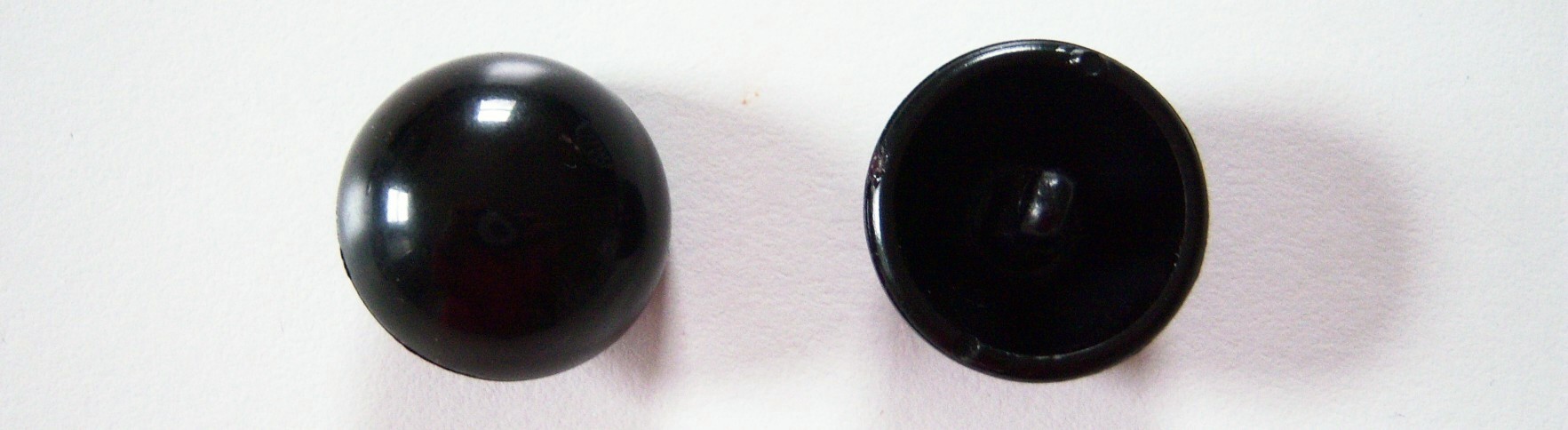 Black Half Ball 7/8" Shank Button