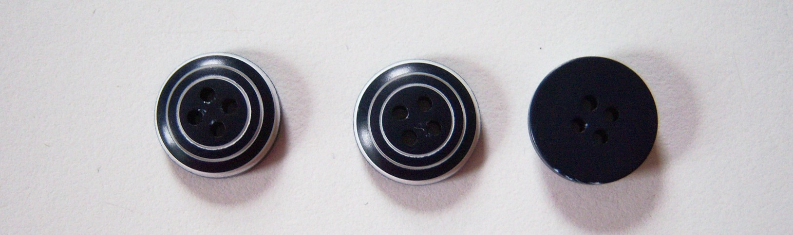 Black/White Rings 5/8" Button