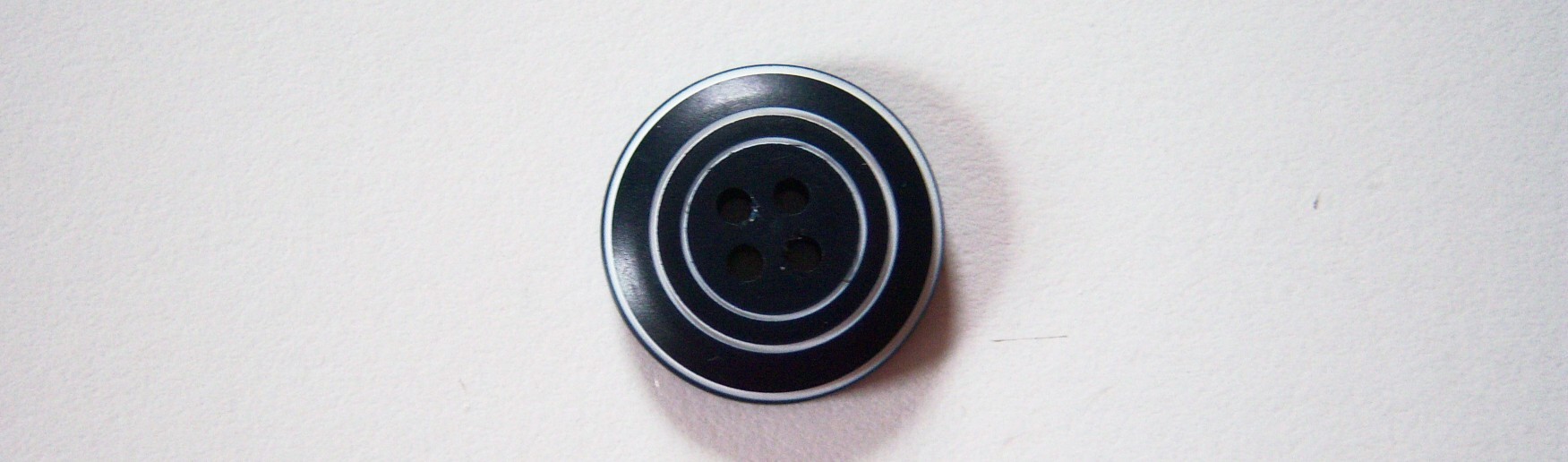 Black/White Rings 3/4" Button