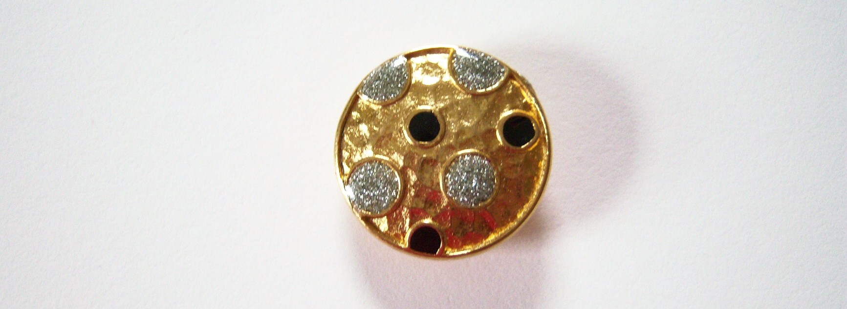 Gold/Silver/Black 1" Metal Button