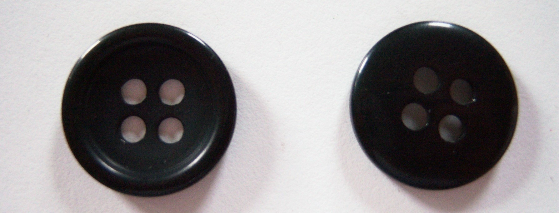 Matte Black 1" Poly Button