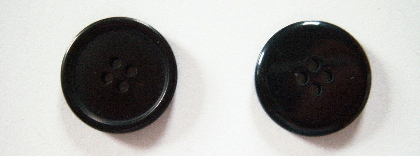 Matte Black 7/8" Poly Button