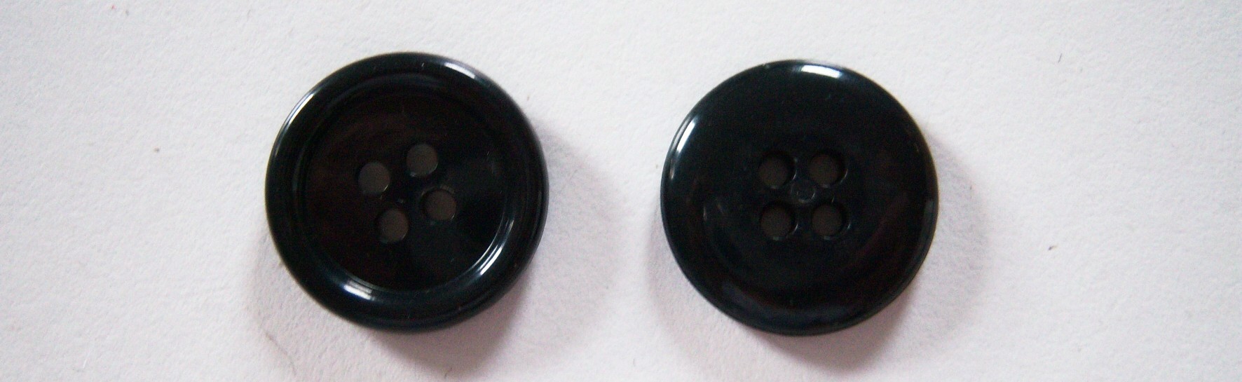 Shiny Black 11/16" Poly Button