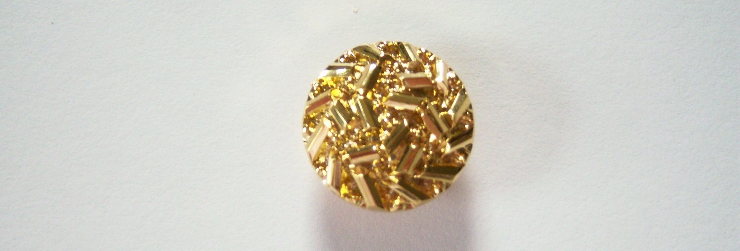 Gold Sparkle 3/4" Plastic Button