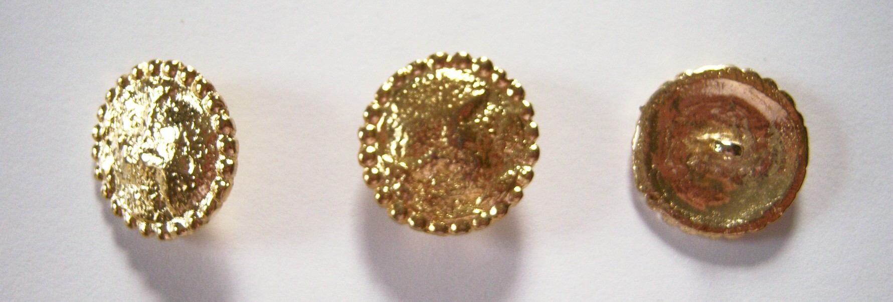 Gold Nugget 7/8" Metal Button