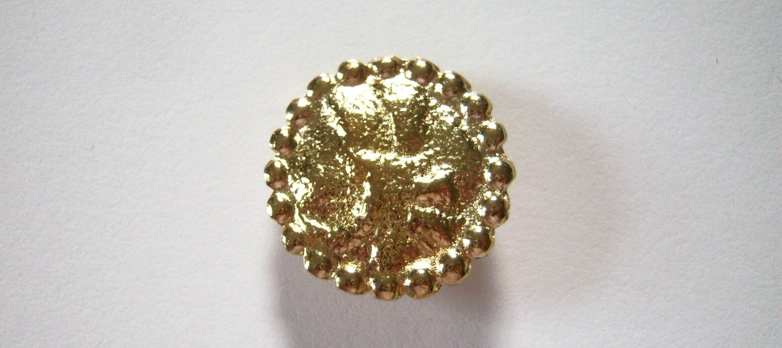 Gold Nugget 3/4" Metal Button