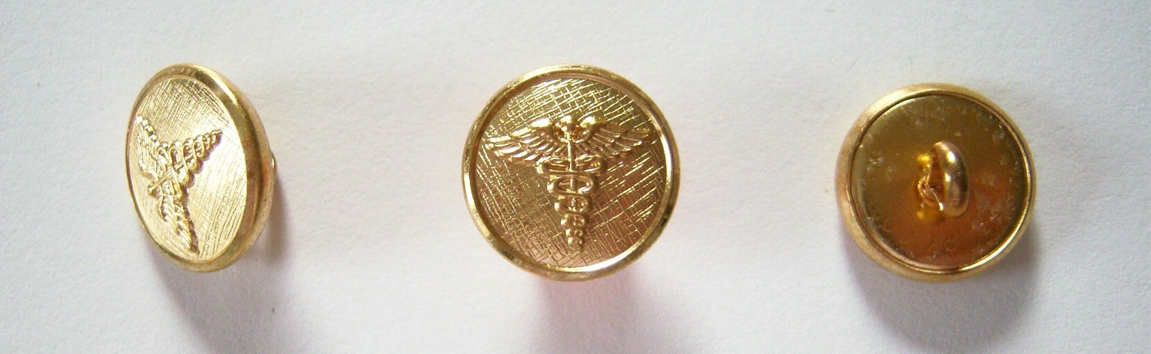 Gold Metal 5/8" Button