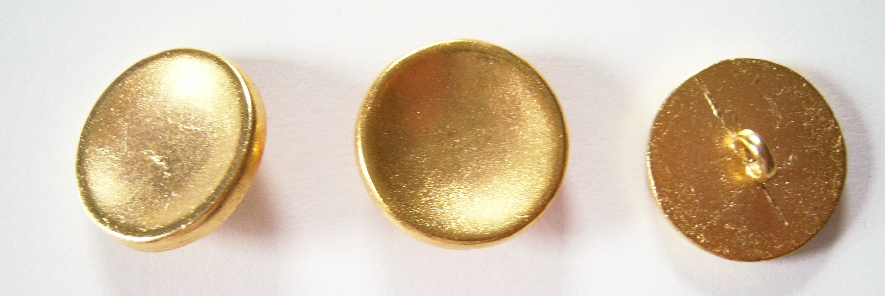 Matte Gold 3/4" Metal Button