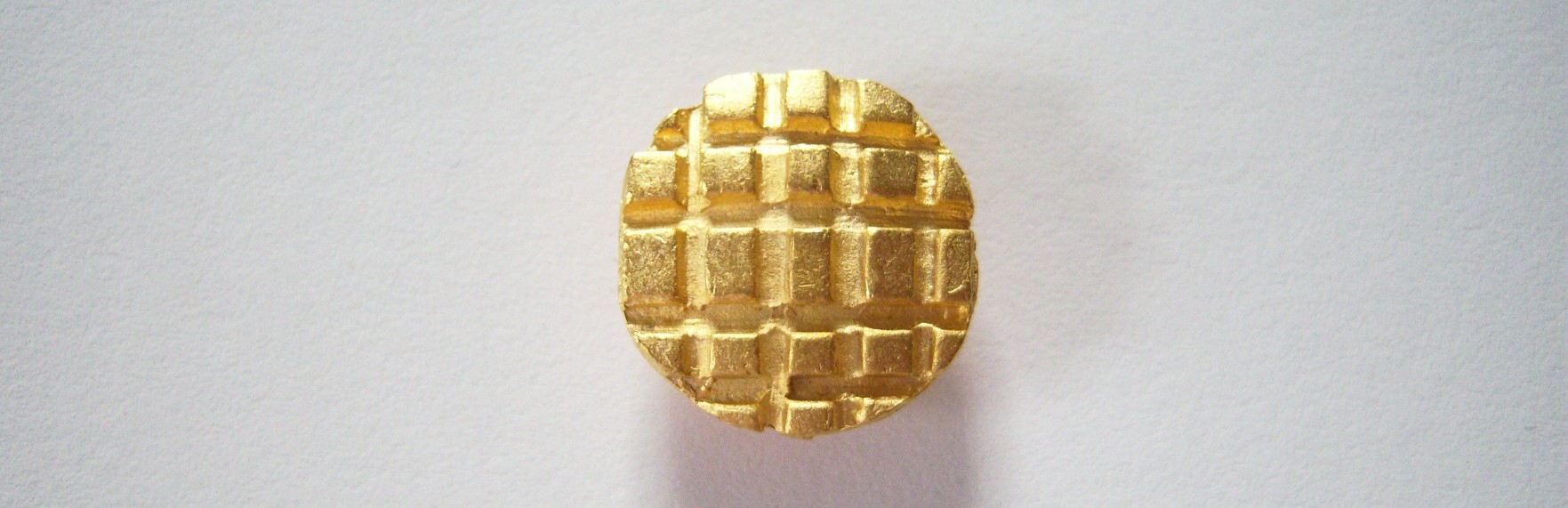 Matte Gold 3/4" Metal Button