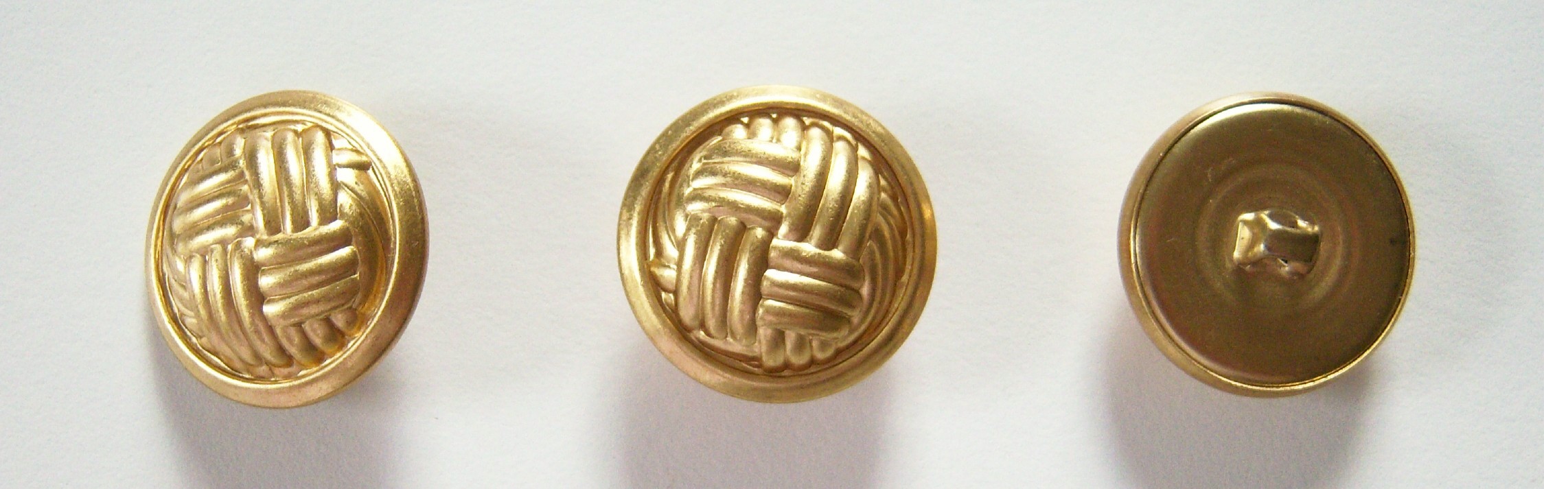 Matte Gold 1" Light Metal Button