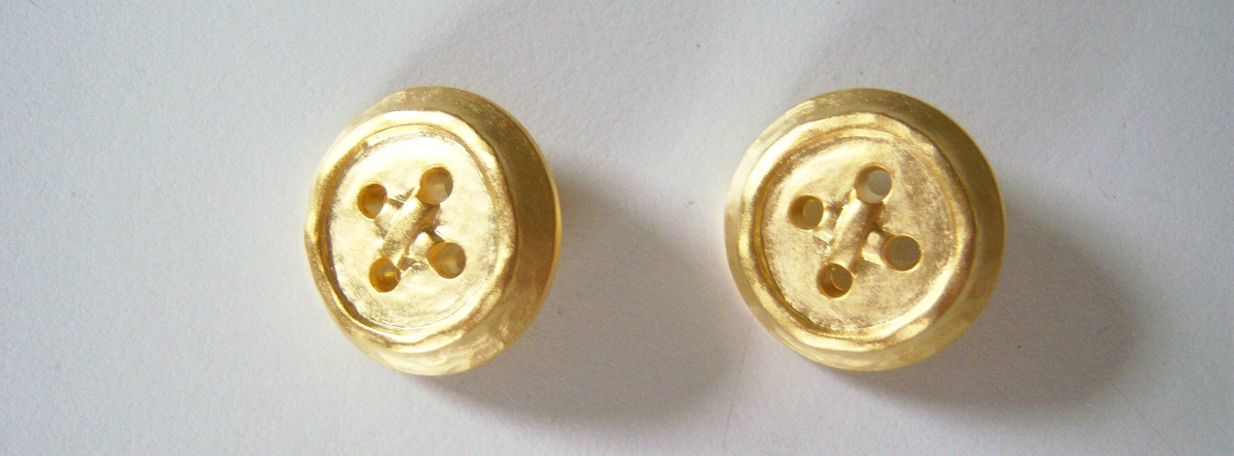 Matte Gold 1" Plastic Button