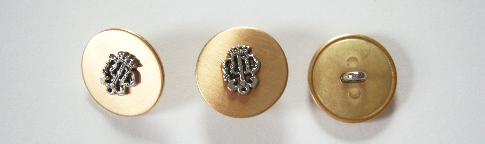 Brass/Silver 3/4" Metal Button