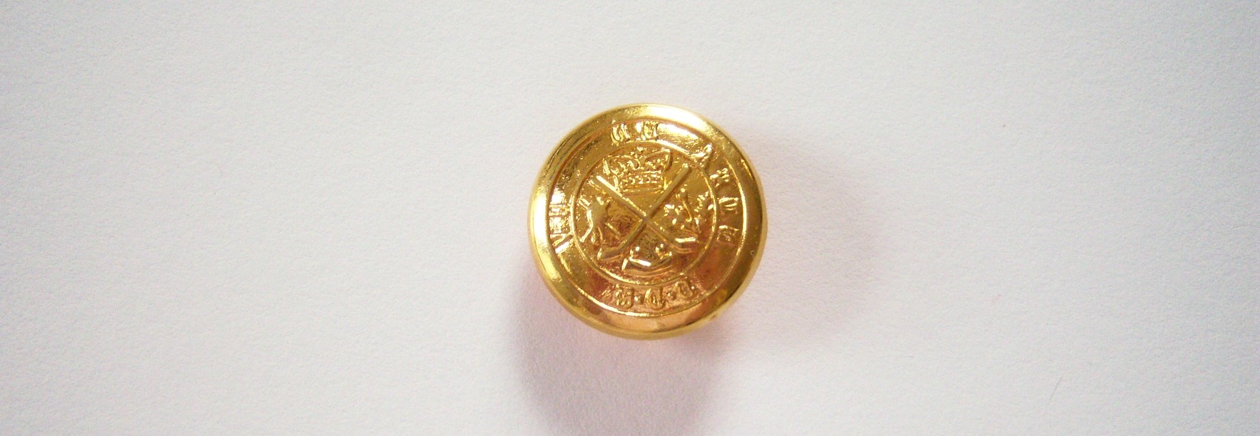 Gold 3/4" Heavy Metal Button