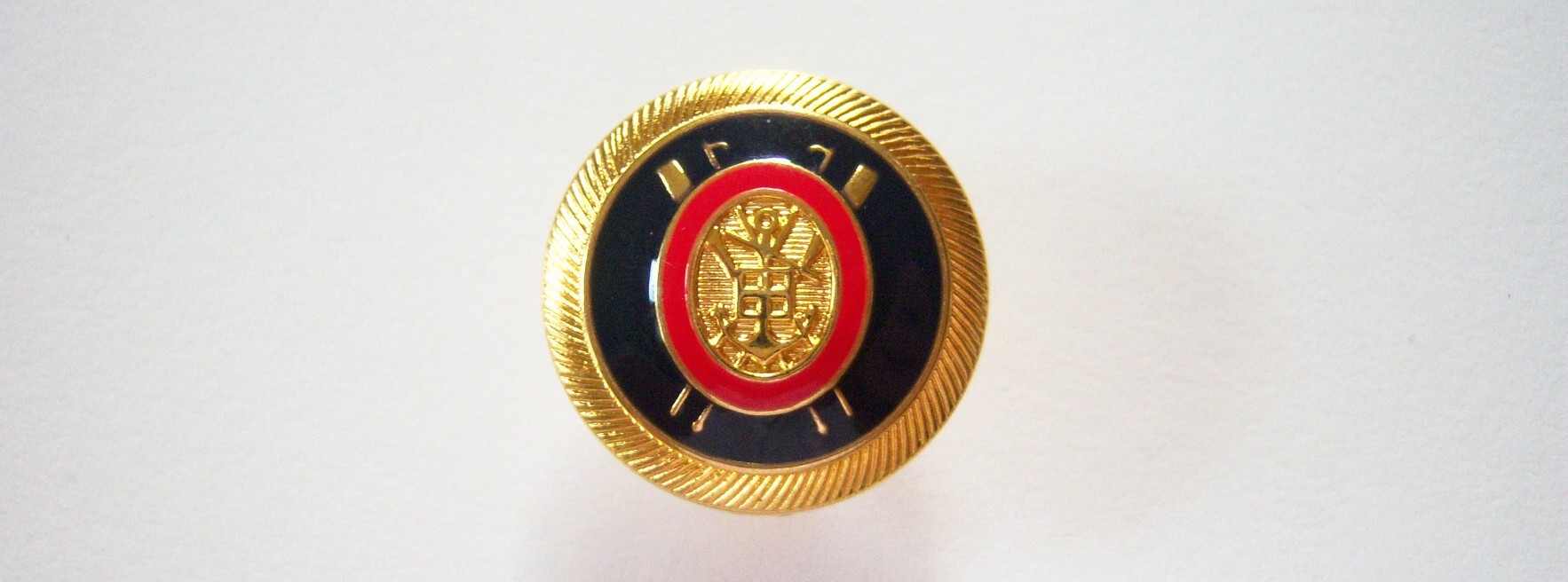 Gold/Red/Navy 13/16" Metal Button