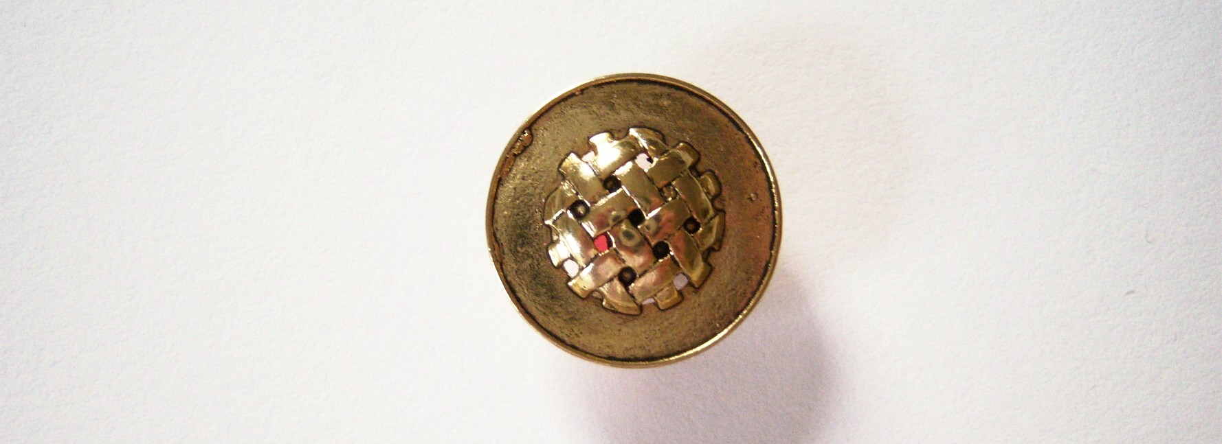 Brass/Black 13/16" Metal Button