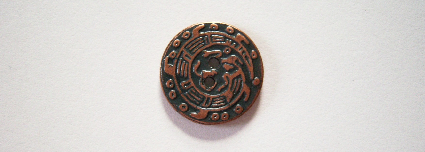 Lt. Copper/Black 3/4" Metal Button