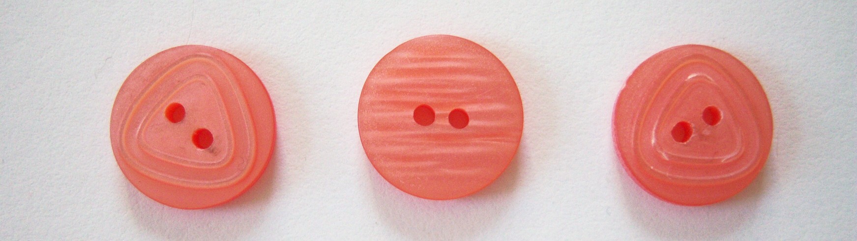 Coral Pearlized 5/8" 2 Hole Button