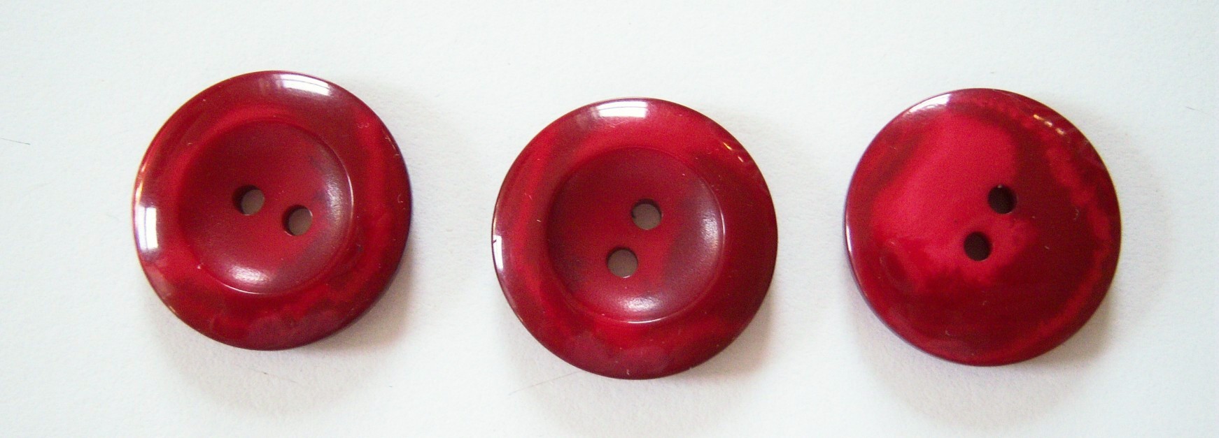 Cranberry Marbled 15/16" Button