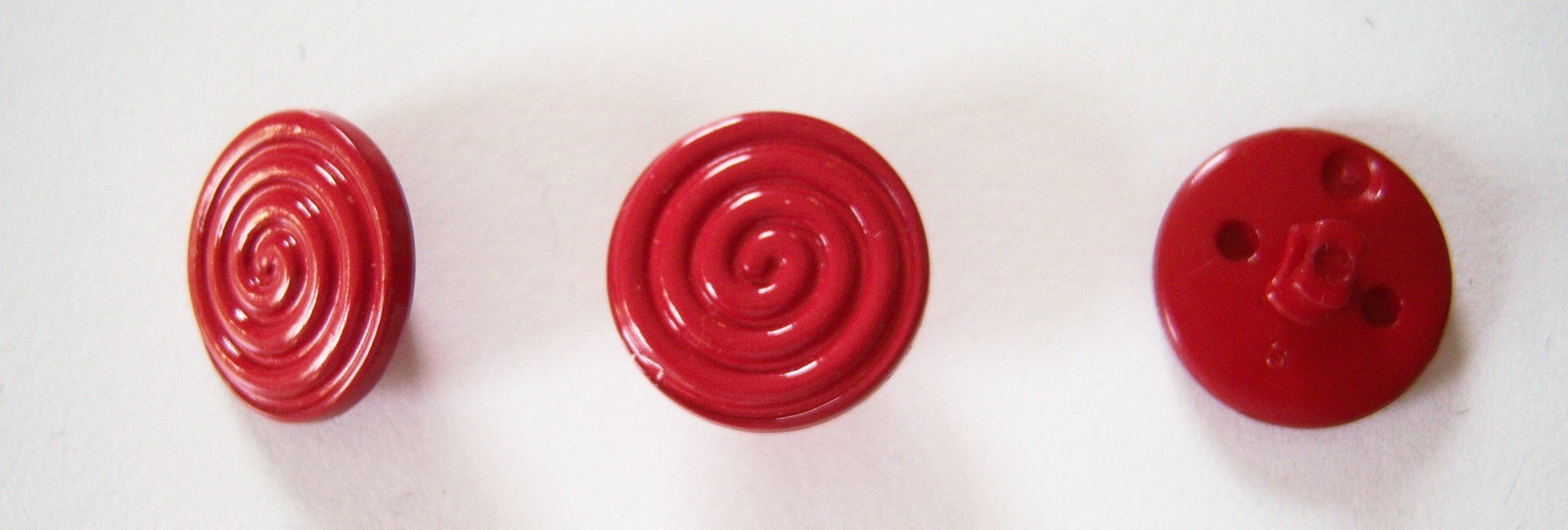 True Red Swirl 5/8" Button